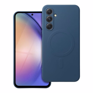 SILICONE MAG COVER dėklas telefonui suderinamas su Magnetiniu SAMSUNG A54 mėlyna