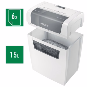 Leitz IQ Home – P-4 dokumentų naikiklis, 6 lapai, 15 l talpa (80340000)