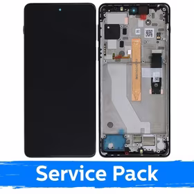 Ekranas skirtas Motorola Edge 20 Pro XT2153 su rėmeliu / Midnight Blue / (Service Pack)