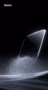 Apsauginis stiklas (m) Benks Glass Warrior safyro danga LS65 iPhone 16 Pro Max plonas kraštas - juodas (m)