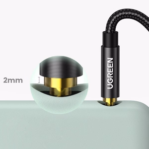 Ugreen AV112 AUX garso laidas tiesus minijack 3.5mm 1m - mėlynas