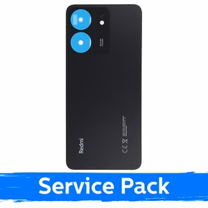Galinis dangtelis suderinamas su Xiaomi Redmi 13C / Midnight Black / (Service Pack)