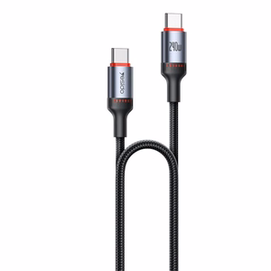 YESIDO LAIDAS CA185 240W TYPE-C/TYPE-C 1.2M 5A juodas