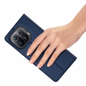 DUX DUCIS Skin Pro knygos tipo dėklas telefonui Xiaomi Mi 11 Pro mėlynas