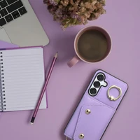 Piniginis dėklas WONDER Samsung S25 violetinis