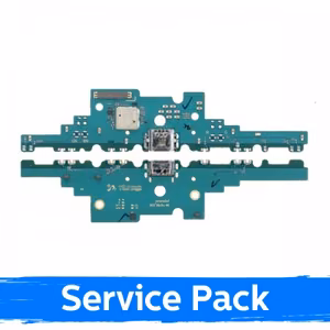 Įkrovimo jungtis suderinama su Samsung T976 / T970 Tab S7 Plus su laideline / sidabrinė (Service Pack)
