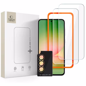 Tech-Protect Easy Rinkinys+ 3-Pack Grūdintas stiklas for Samsung Galaxy A57 5G