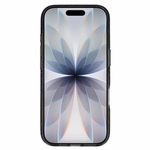 Blizgantis magnetinis dėklas telefonui Iphone 17, juodas, permatomas