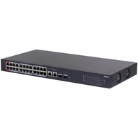Dahua Technology DH-CS4226-24ET-240 tinklo komutatorius Valdomas L2 Gigabit Ethernet (10/100/1000) Maitinimas per Eternetą (PoE) Juoda
