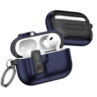 Tech-Protect Slim Hook dėklas AirPods Pro 3 tamsiai mėlynas