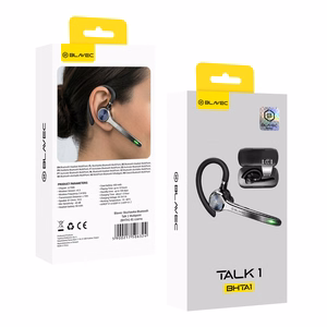 Blavec Talk 1 Multipoint Bluetooth ausinė su mikrofonu (BHTA1-B), juoda