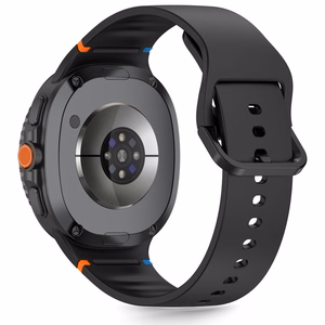 TECH-PROTECT SILICONE SAMSUNG GALAXY WATCH 8 / CLASSIC (40 / 44 / 46 MM) JUODAS