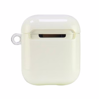 Audi IML geometrinis raštas dėklas AirPods 1 / 2 - baltas