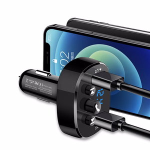 XO transmitter FM BCC02 Bluetooth MP3 Automobilinis įkroviklis 15W juodas