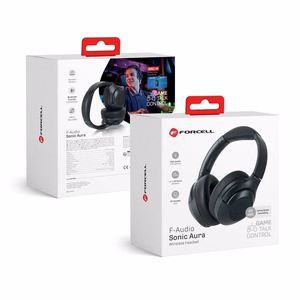 FORCELL F-AUDIO Sonic Aura belaidės ausinės bluetooth ANC juodos