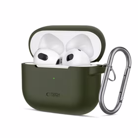 Tech-Protect silikoninis dėklas ausinėms Apple AirPods 3 - žalias