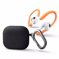 Uniq Nexo dėklas AirPods 3 + silikoniniai ausų kabliukai - pilkas