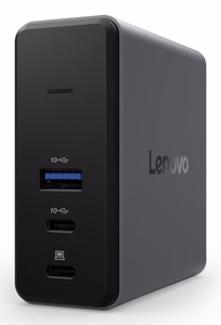 Lenovo X9 Charging GaN Dock Vielinis USB 3.2 Gen 2 (3.1 Gen 2) Type-C Pilka
