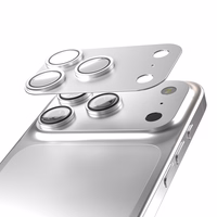 Etteri kameros lęšio apsauga iPhone 17 Pro Max sidabrinis