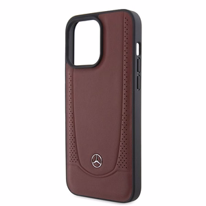 Mercedes MEHCP15LARMRE iPhone 15 Pro 6.1" raudonas/raudonas kietas dėklas Odinis Urban Bengale