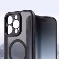 Pilnai matinis magnetinis dėklas Iphone 17 Pro Max juodas