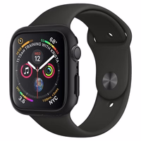 Spigen Thin Fit dėklas Apple Watch 4/5/6/SE (44mm) - juodas