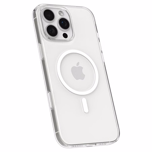 Spigen Thin Fit MagSafe deklas, skirtas iPhone 16 Pro - Skaidrus ir baltas