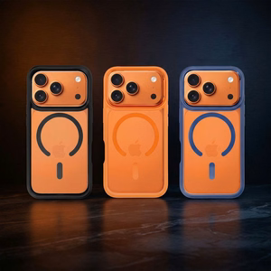 ROAR dėklas MAG BUMPER suderinamas su „MagSafe“, skirtas IPHONE 17 (spalva: oranžinė)
