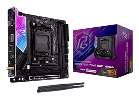 Asrock Phantom Gaming B850I Lightning WiFi AMD B850 AM5 lizdas „mini ITXs“