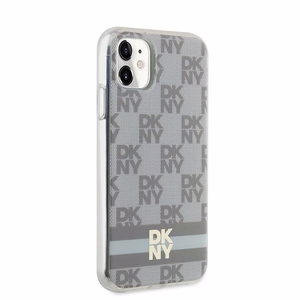 DKNY IML languoto Mono rašto ir spausdintų juostų magnetinis dėklas telefonui iPhone 11 / Xr - smėlinis