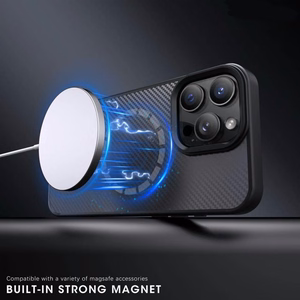 Wozinsky Anglies pluošto dėklas su Magnetiniu Samsung Galaxy S25+ - Rudas