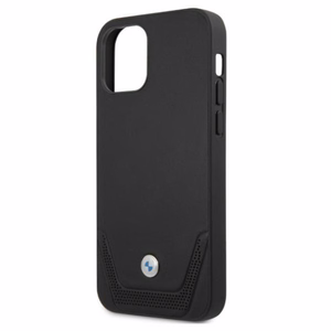 BMW Odinis perforuotas dėklas iPhone 12 / iPhone 12 Pro - juodas