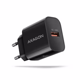 Axagon sieninis USB įkroviklis 18W 1 jungtis juodas ACU-QC18