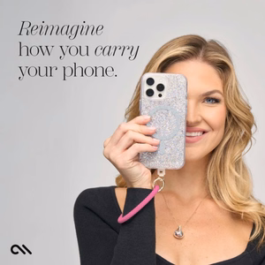 Case-Mate Phone Bangle riešo dirželis telefonui, fuksijų spalvos