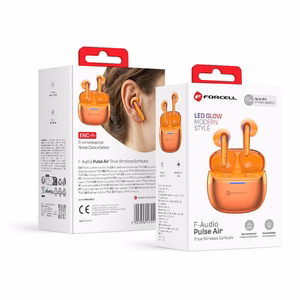 Forcell F-Audio Pulse Air ENC TWS belaidės į ausis įstatomos ausinės – auksinės