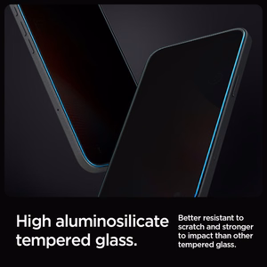 Spigen Glas.tR EZ Fit Privacy Tempered Glass for iPhone 16 Pro / 17 / 17 Pro - 2 pcs.