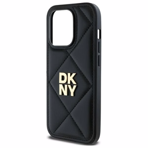 DKNY Quilted Stack Logo dėklas telefonui iPhone 14 Pro - juodas