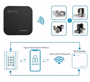Elektronino užrakto Wi-Fi valdiklis WELOCK Wifi Box 2