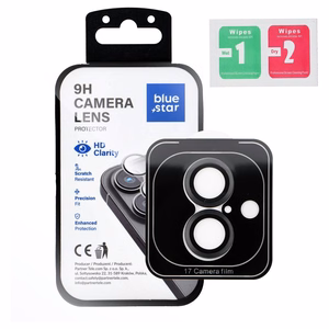Защита объектива камеры BLUE STAR Easy Install IPHONE 17, черная