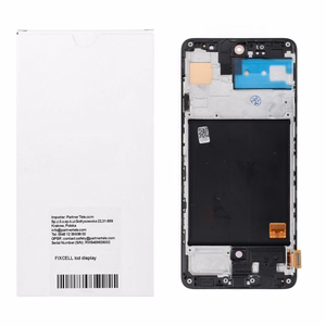 REWA OLED LCD ekranas su rėmeliu, skirtas SAMSUNG A51 4G, juodas