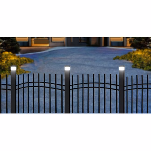 GreenBlue GB125 – saulės energijos LED šviestuvas tvoros stulpui, 61×41×45 mm