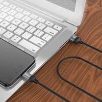 Borofone Kabelis BX28 Dignity - USB į Micro USB - 2,4A, 1 metras, pilkas