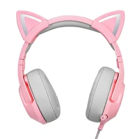 ONIKUMA K9 Pink RGB Gaming Headphones
