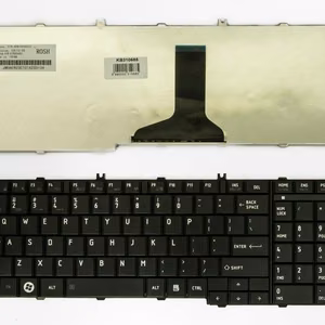 Pakaitinė klaviatūra „Toshiba Satellite“ C650/C660/L650/L670 serijoms, JAV išdėstymas, juoda
