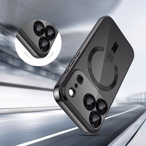 Tech-Protect MagFlex Magnetinis dėklas telefonui iPhone 17 Pro Max - skaidrus juodas