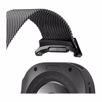 DUX DUCIS laikrodžio dirželis MILANESE nerūdijančio plieno magnetinis 47 mm juodas