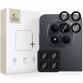 "Tech-Protect Camring Fit+" fotoaparato dangtelis, skirtas "Xiaomi Redmi Note 15 Pro 5G / 15 Pro+" - juodas