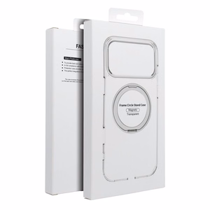 Case for Samsung A37 Frame Circle Stand compatible with MagSafe transparent