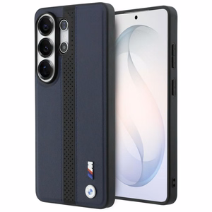 BMW Perforated Stripe Logo MagSafe Dėklas for Samsung Galaxy S26 Ultra - tamsiai mėlynas