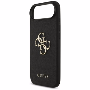 Guess Grūdėtas Didelis 4G ir Klasikinis Logotipas dėklas telefonui iPhone Air - juodas